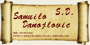 Samuilo Danojlović vizit kartica